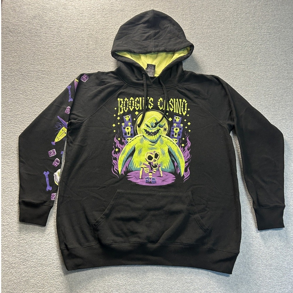 Disney Nightmare Before Christmas Oogie Boogie Graphic Hoodie  Womens 0 Black